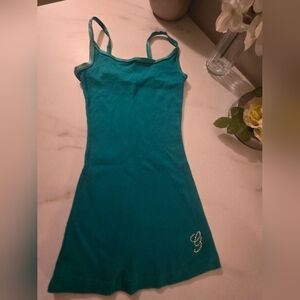 Guess Teal Tank Top with Rhinestone G